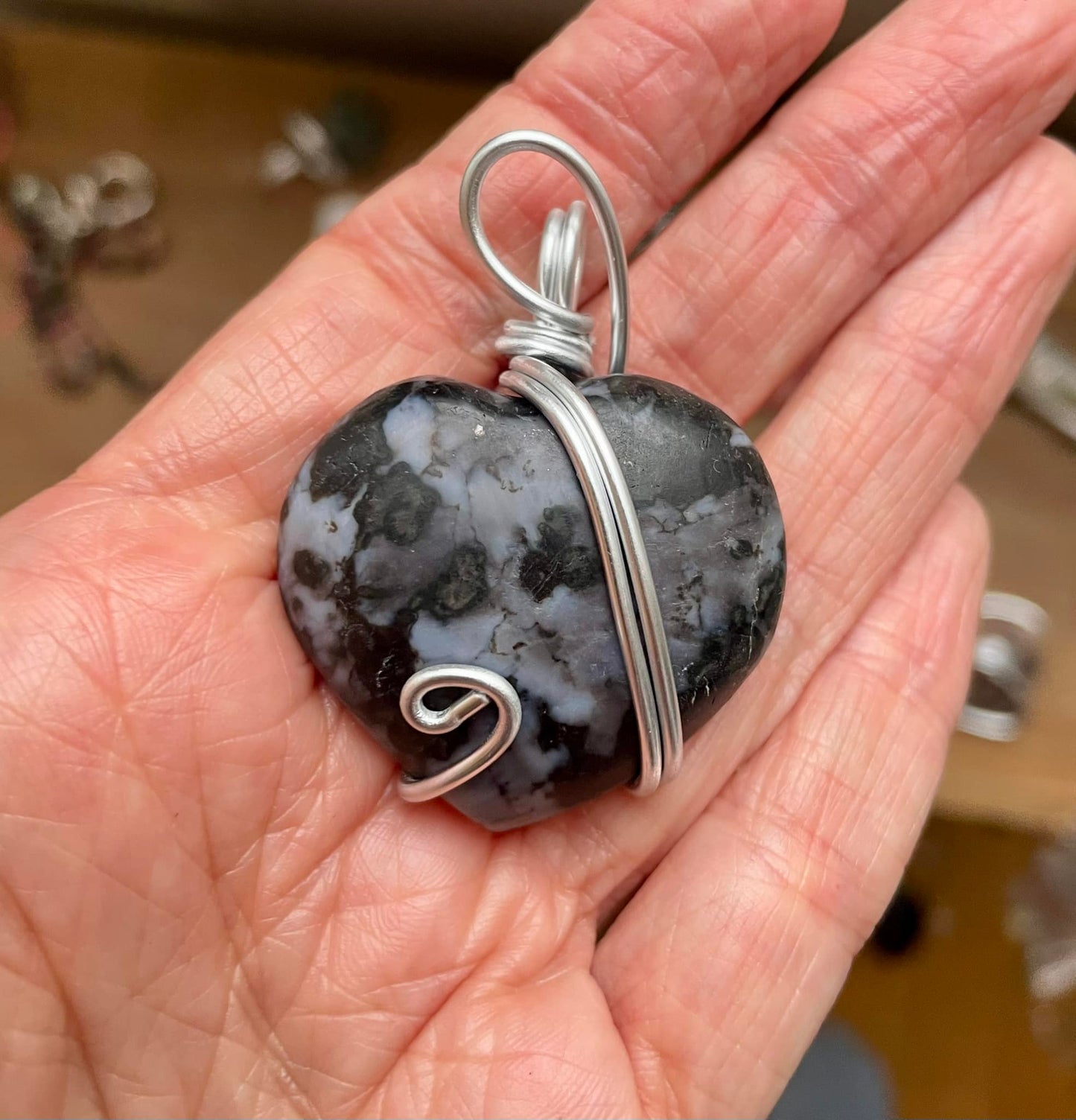 Pendentif en gabbro